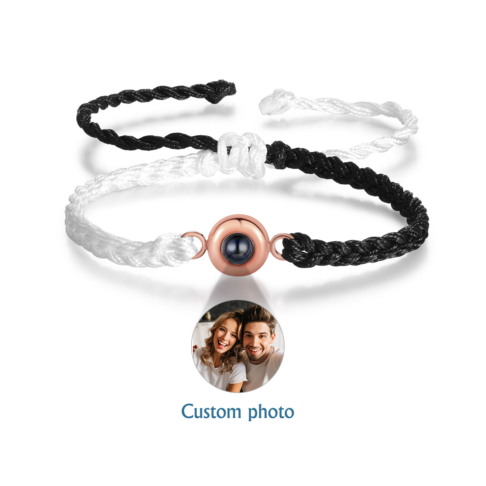 Personalised Projection Bracelet Customised Photo Bracelet Adjustable Bracelet Gift for Couples/Family/Friends-Jessemade AU