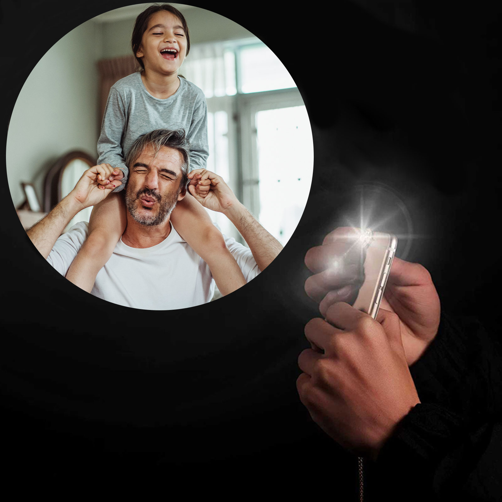 Personalised Projection Keychain Custom Photo Keyring Gift For Family/Friend/Couple-Jessemade AU