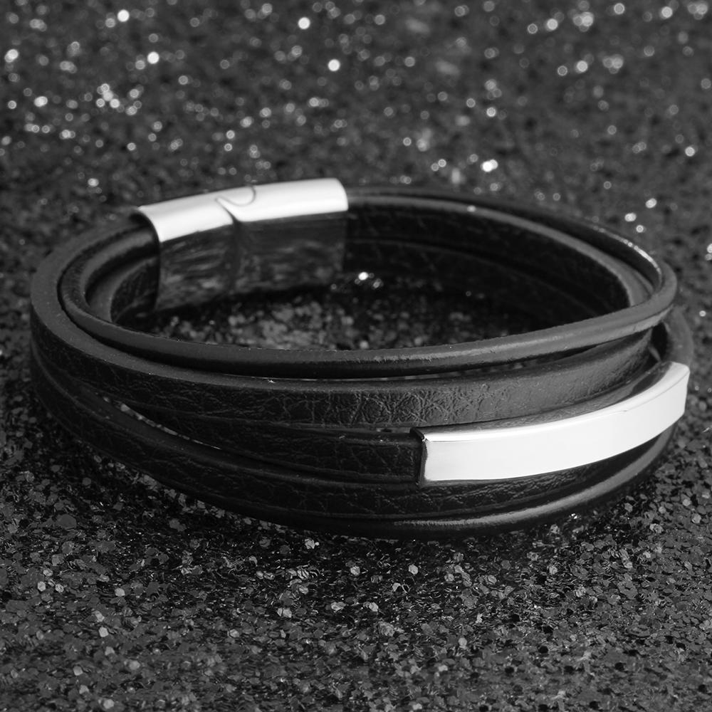 Genuine Leather Bracelets For Men's Bracelets & Bangles  Gift for Dad-Jessemade AU