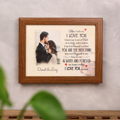 Valentine's Day Gift Personalised Photo Frame Couple Love Gifts For Her Him "YOU ARE THE BEST THING"-Jessemade AU