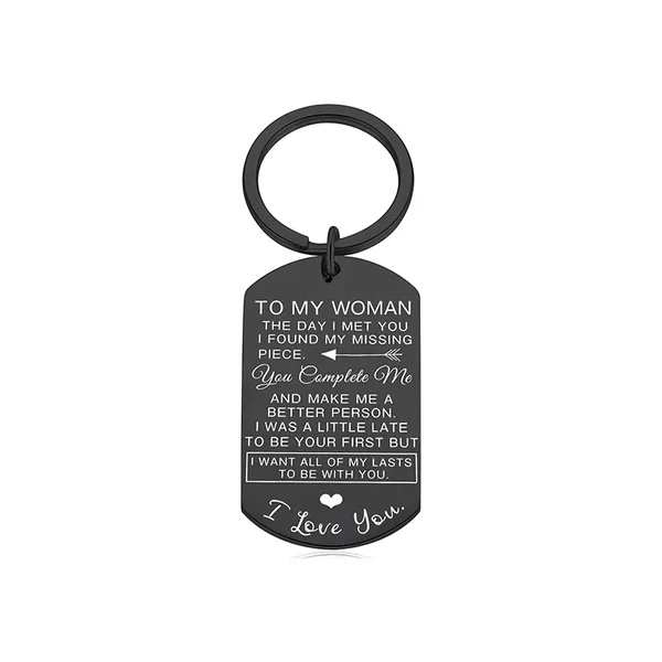 Couple Keychain Stainless Steel Keychain Valentine's Day Anniversary Gift for Couples-Jessemade AU