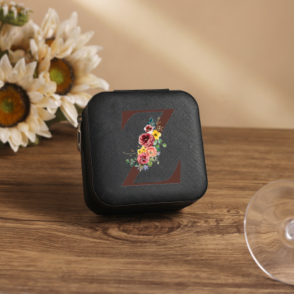 Custom Letter Jewelry Gift Box Personalised Travel Jewelry Box Gift for Women Girls-Jessemade AU