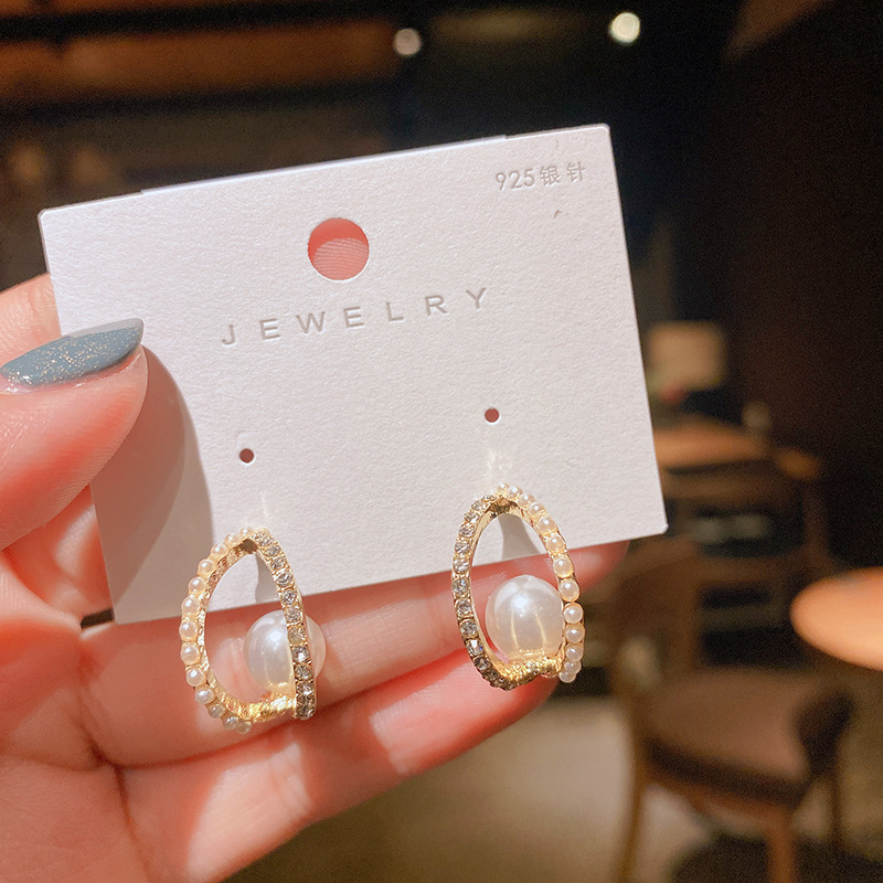 Pearl Stud Earrings Gifts For Her-Jessemade AU