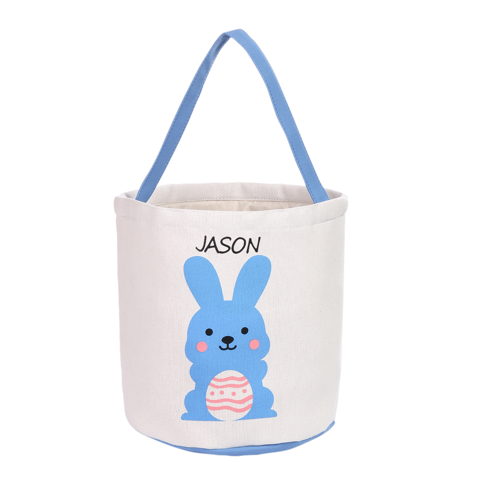 Personalised Bunny Tote Bag Custom Name Bunny Bucket Bag Easter Gifts-Jessemade AU