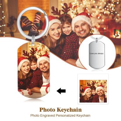 Personalised Keychain Engraved Photo Keychain Gifts For Her-Jessemade AU
