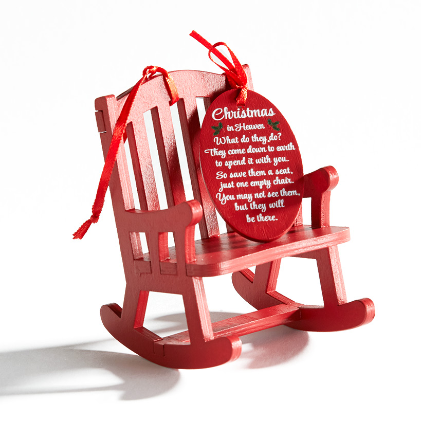 Christmas in Heaven Rocking Chair Ornament-Jessemade AU