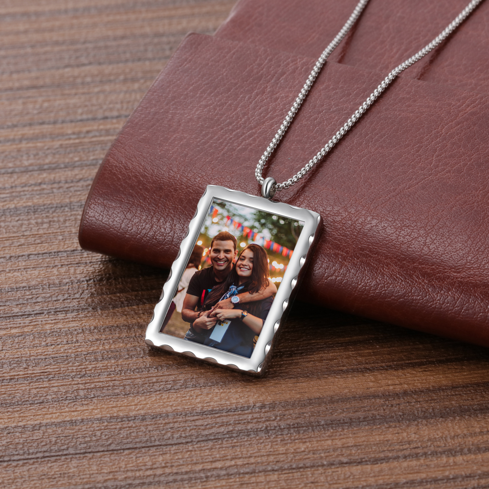 Personalised Photo Necklace Custom Message Gifts For Her-Jessemade AU