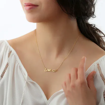 Personalised Heart Necklace Custom Names Necklace Gifts For Her-Jessemade AU