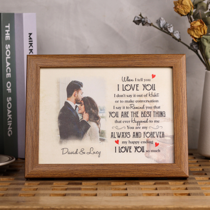 Valentine's Day Gift Personalised Photo Frame Couple Love Gifts For Her Him "YOU ARE THE BEST THING"-Jessemade AU