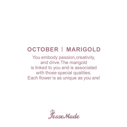 Personalised October  Birthflower Necklace With Birthstones Custom 1 Name Necklace For Her-Jessemade AU