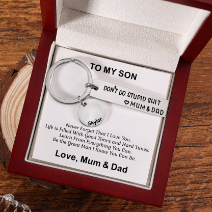 Don't Do Stupid Keychain Personalised Name Gifts for Kids-Jessemade AU