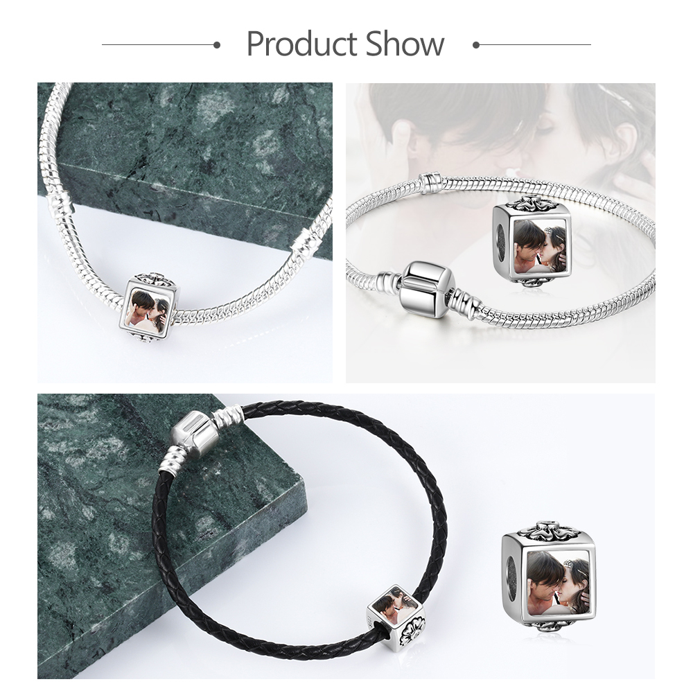 Personalised Photo Beads, Custom Bracelet Necklace Accessories Gifts For Him-Jessemade AU