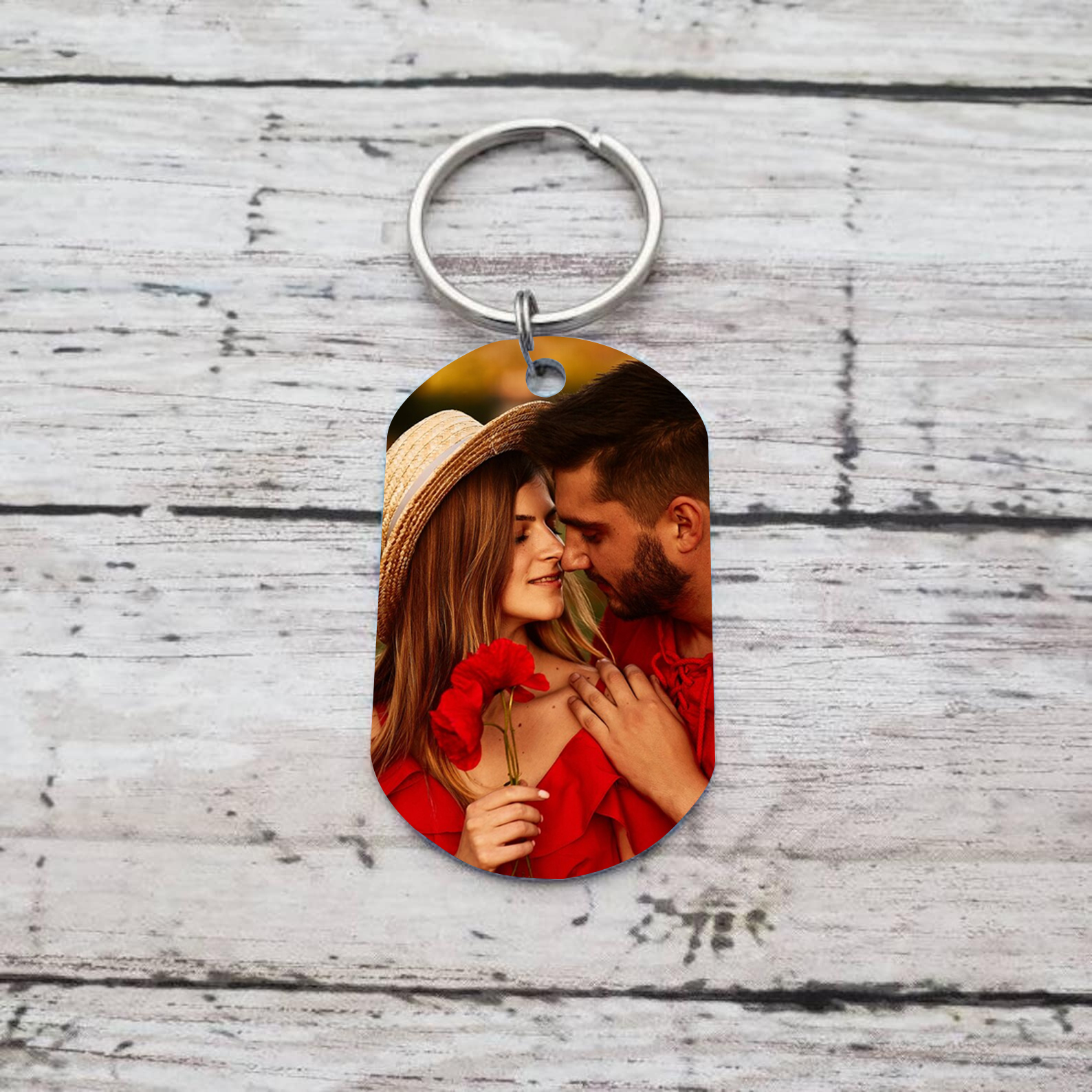 Personalised Couple Photo Keychain Custom 2 Names & Date Keyring Infinity Gifts - All of Me Loves All of You-Jessemade AU