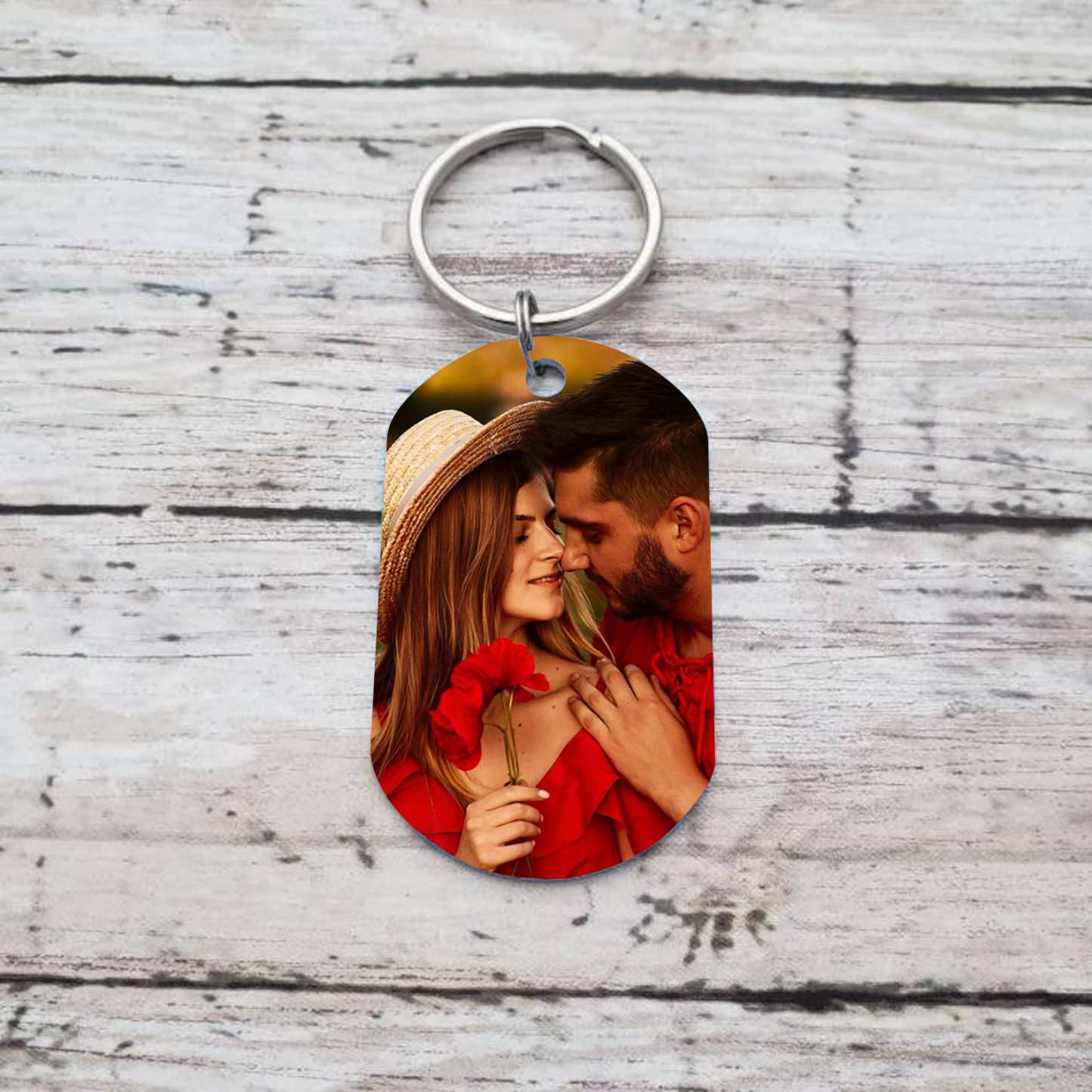 Personalised Couple Photo Keychain Custom 2 Names & Date Keyring Infinity Gifts - All of Me Loves All of You-Jessemade AU