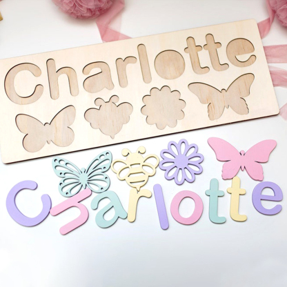 Personalised Kid's Wooden Name Alphabet Puzzle Toy for Toddlers Early Learning Child Toy-Jessemade AU