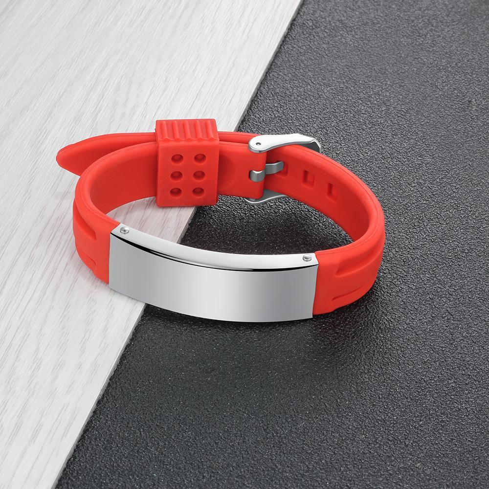 Customised Men's Bracelets Medical Adjustable Alert Bracelets Gift for Dad-Jessemade AU