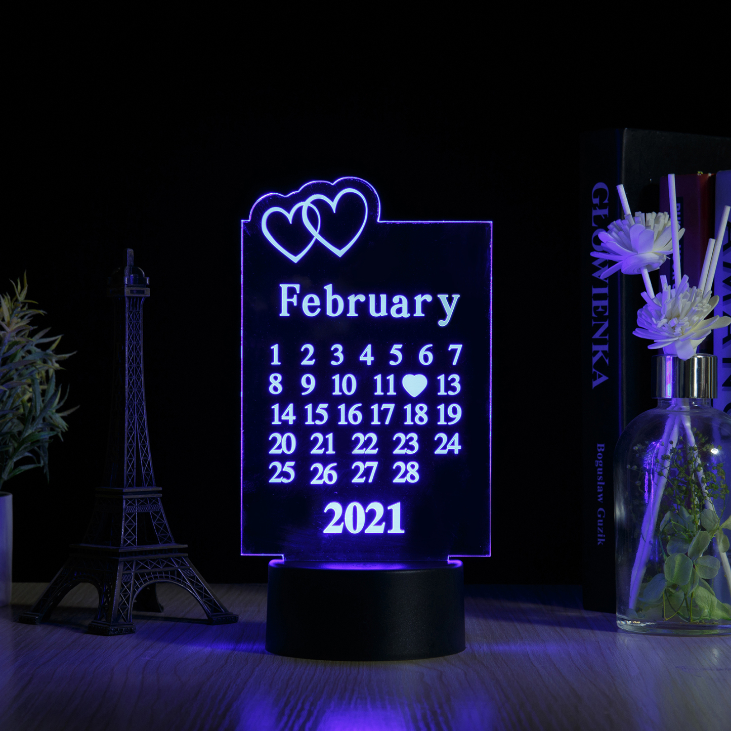 Customised Calendar Night Light-Jessemade AU