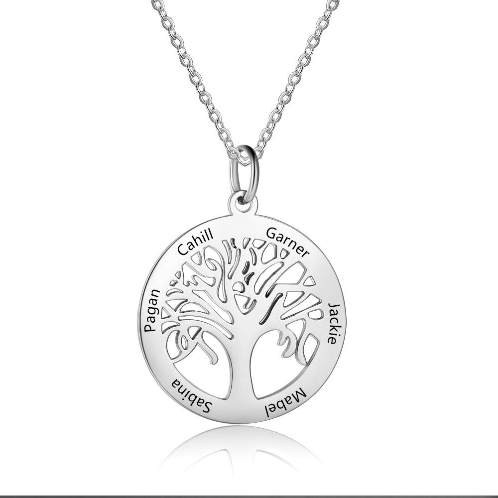 Women's Family Tree Engraving 6 Names-Jessemade AU