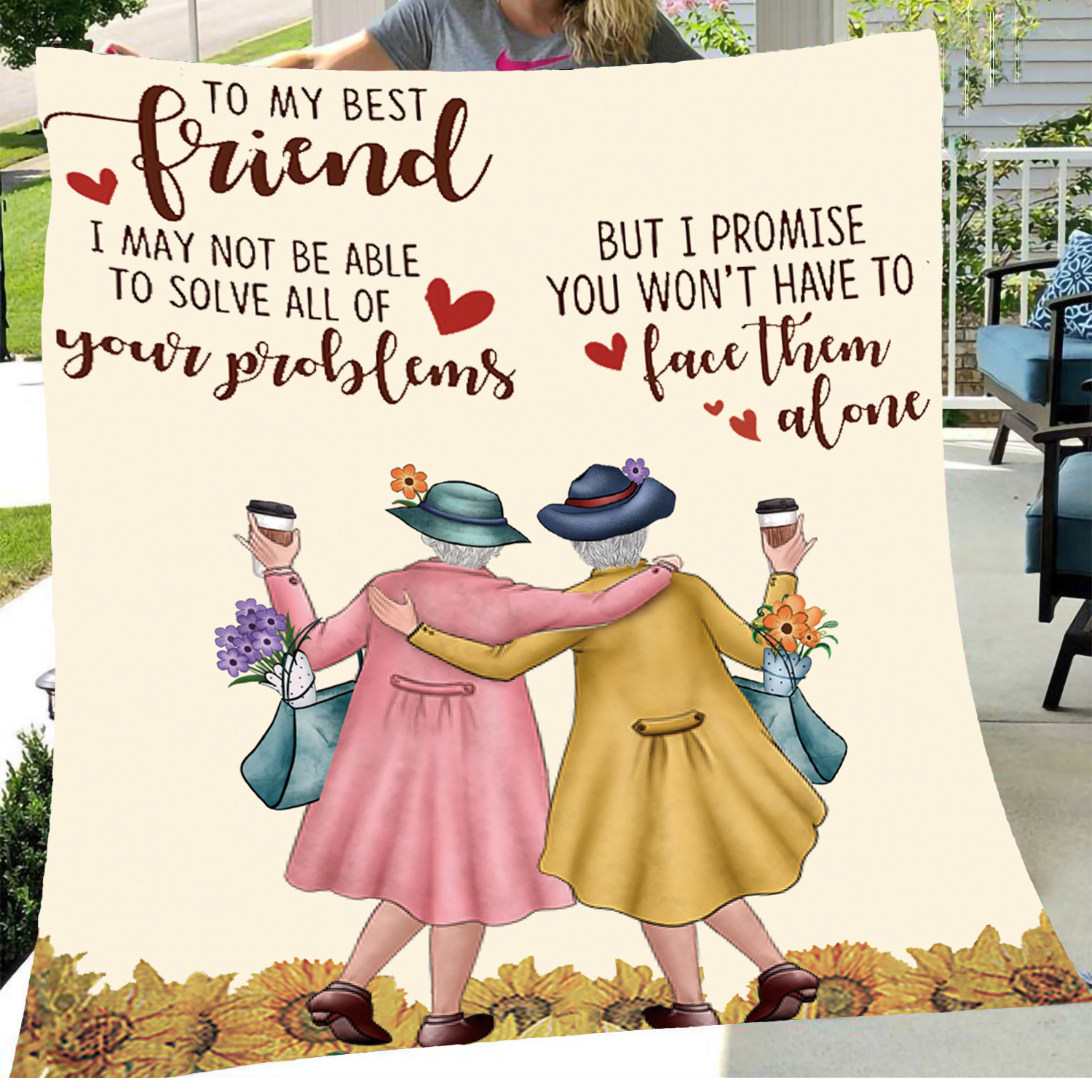 To My Best Friend-High-quality Exquisite Blankets-Jessemade AU