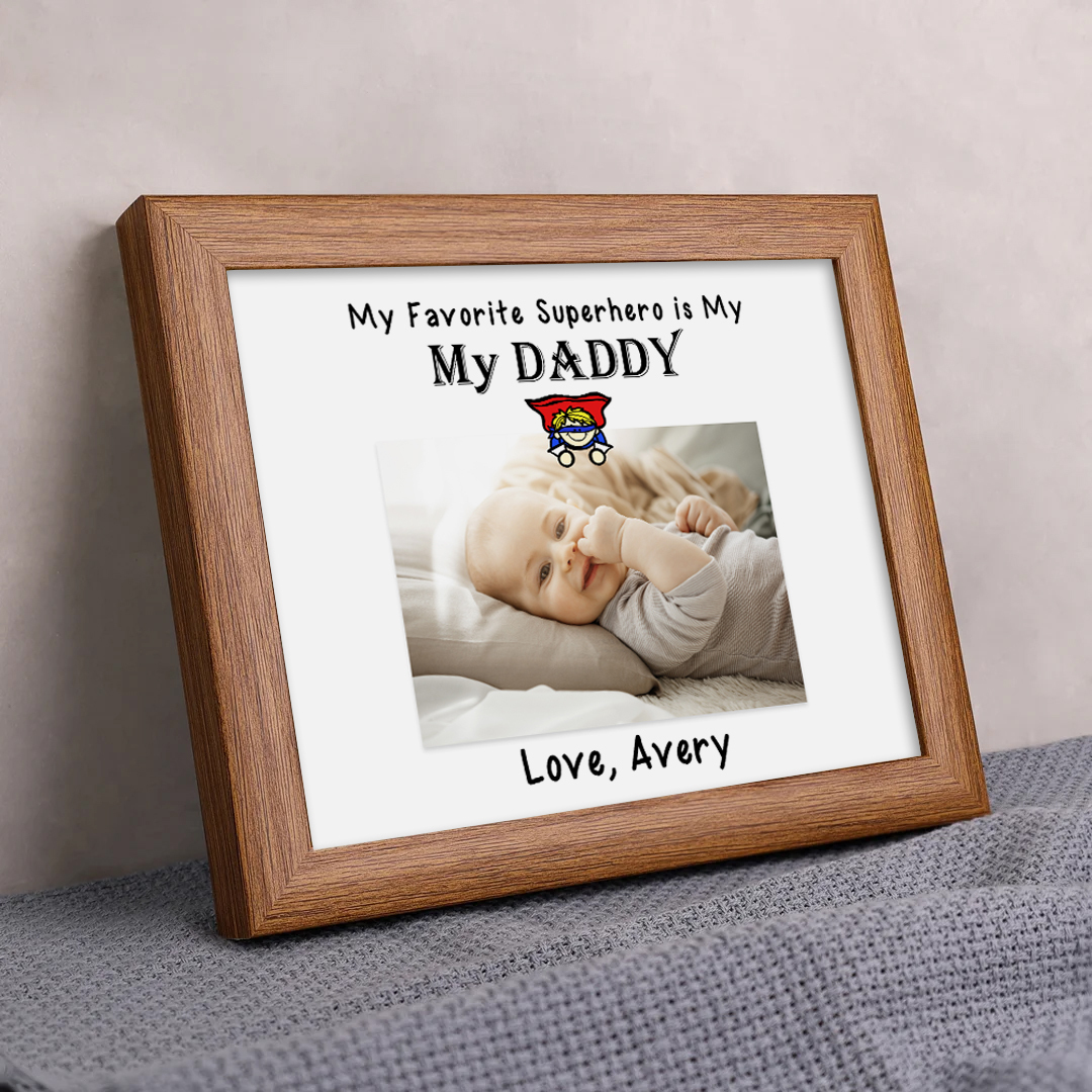 Personalised Father Photo Frames With Light Custom Photos Home Decor Gifts-Jessemade AU