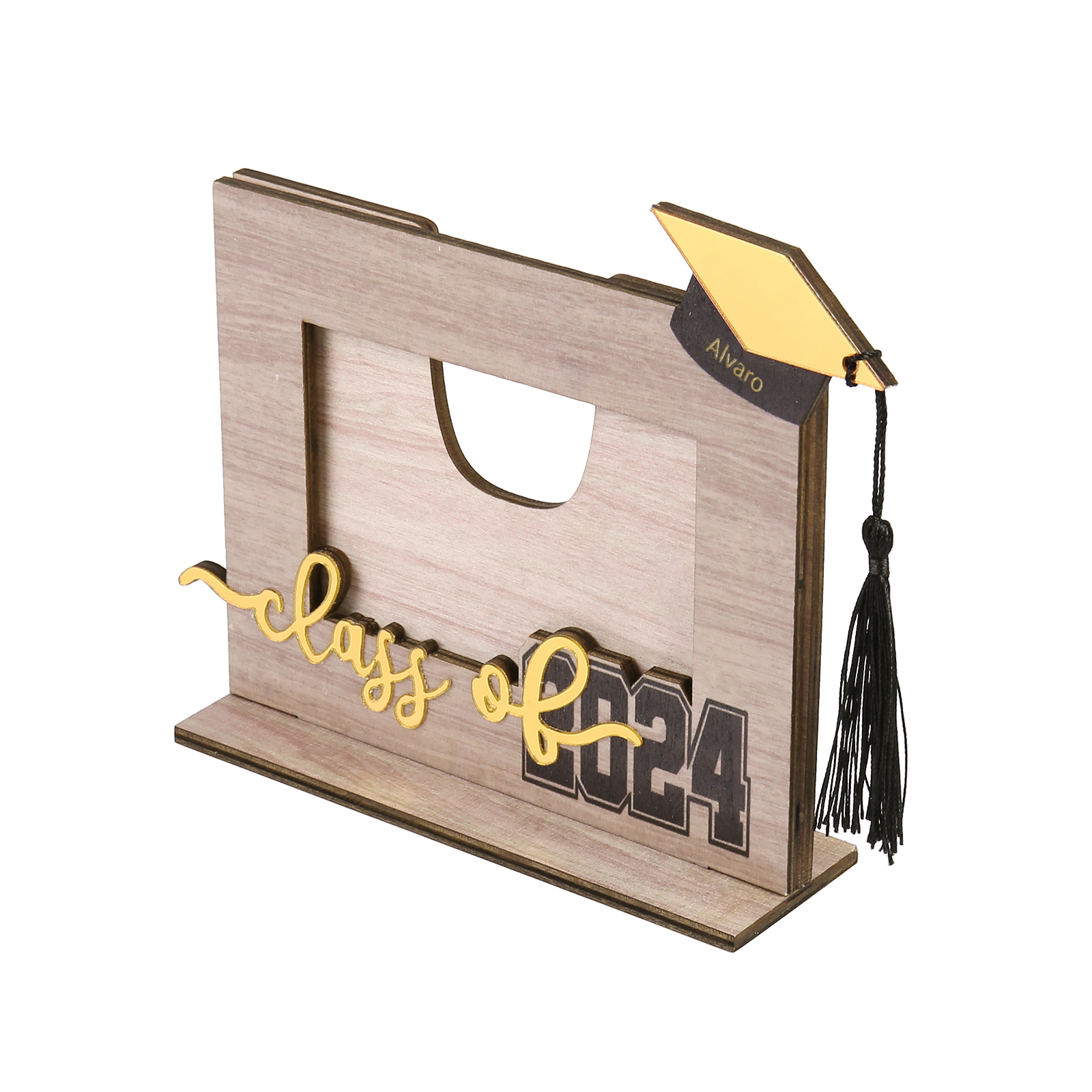 Class of 2024 Personalised Graduation Photo Frame Custom Name & Photo Wooden Frame Creative Gifts-Jessemade AU