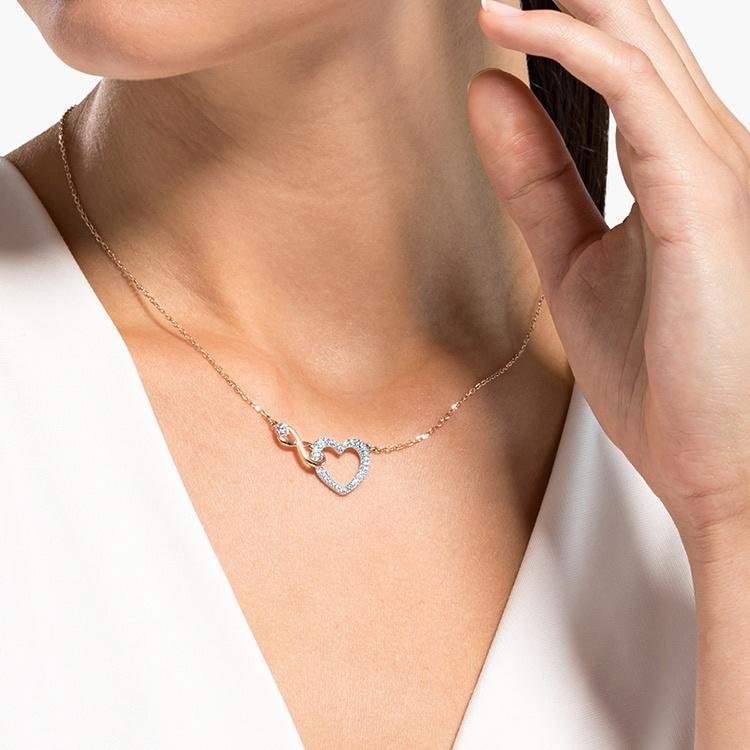 To My Mother/Daughter, Infinite Love Heart Necklace Gifts for Her-Jessemade AU