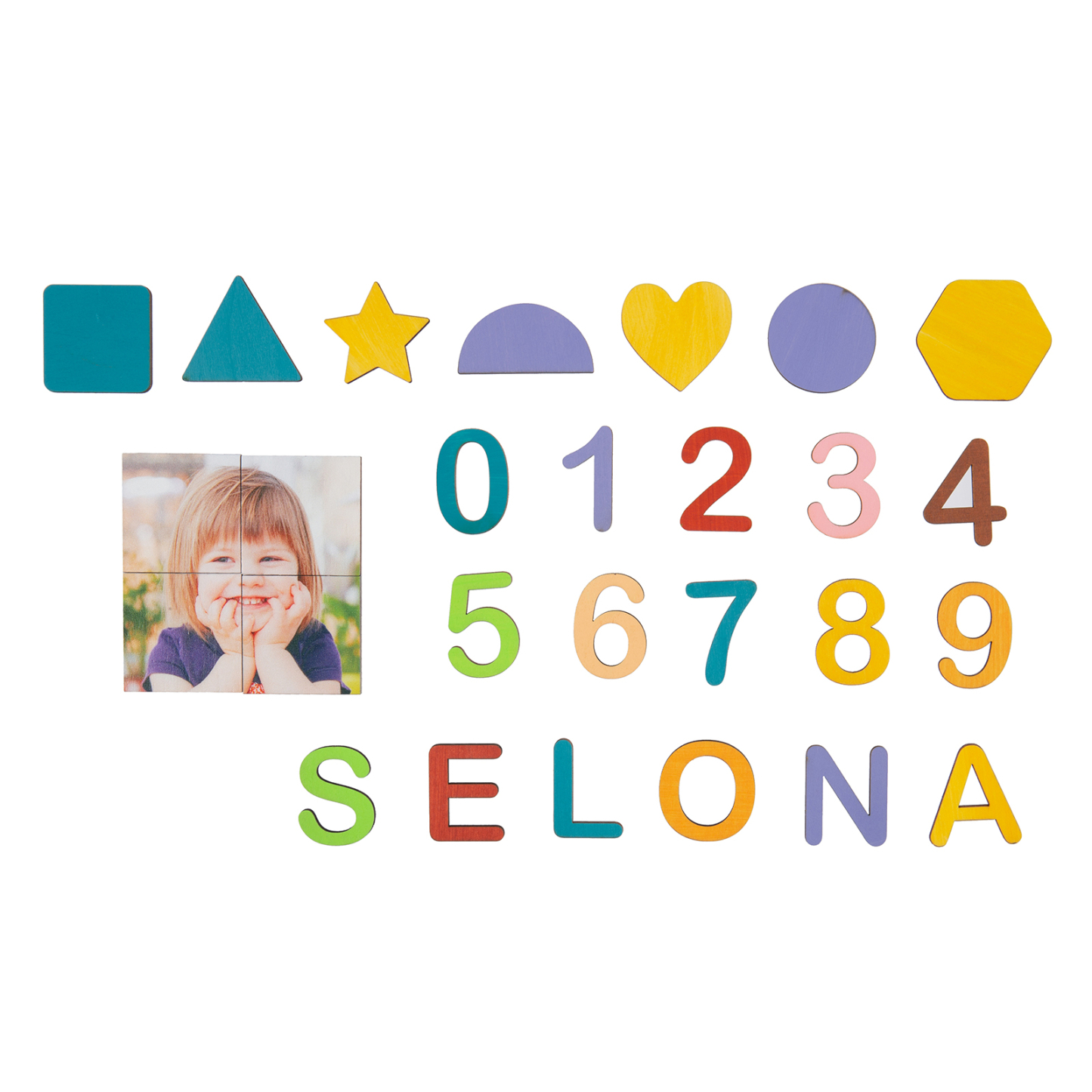 Personalised Kid's Wooden Name Alphabet Puzzle Toy for Toddlers Early Learning Child Toy-Jessemade AU