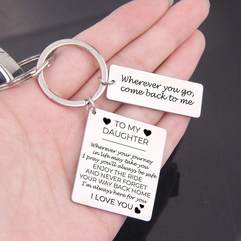 Wherever your journey in life may take you-Personalised Keychain Gifts For Daughter-Jessemade AU