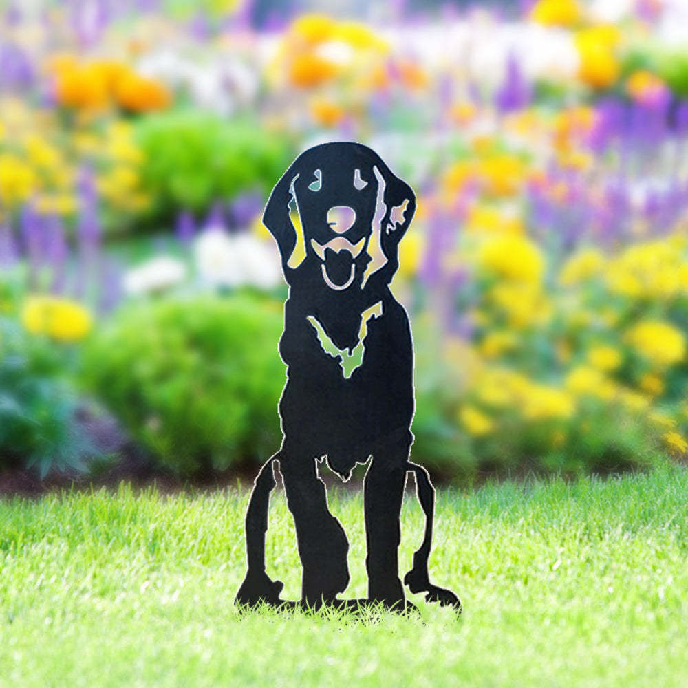 Golden Retriever Metal Dog Silhouette Garden Yard Decoration-Jessemade AU