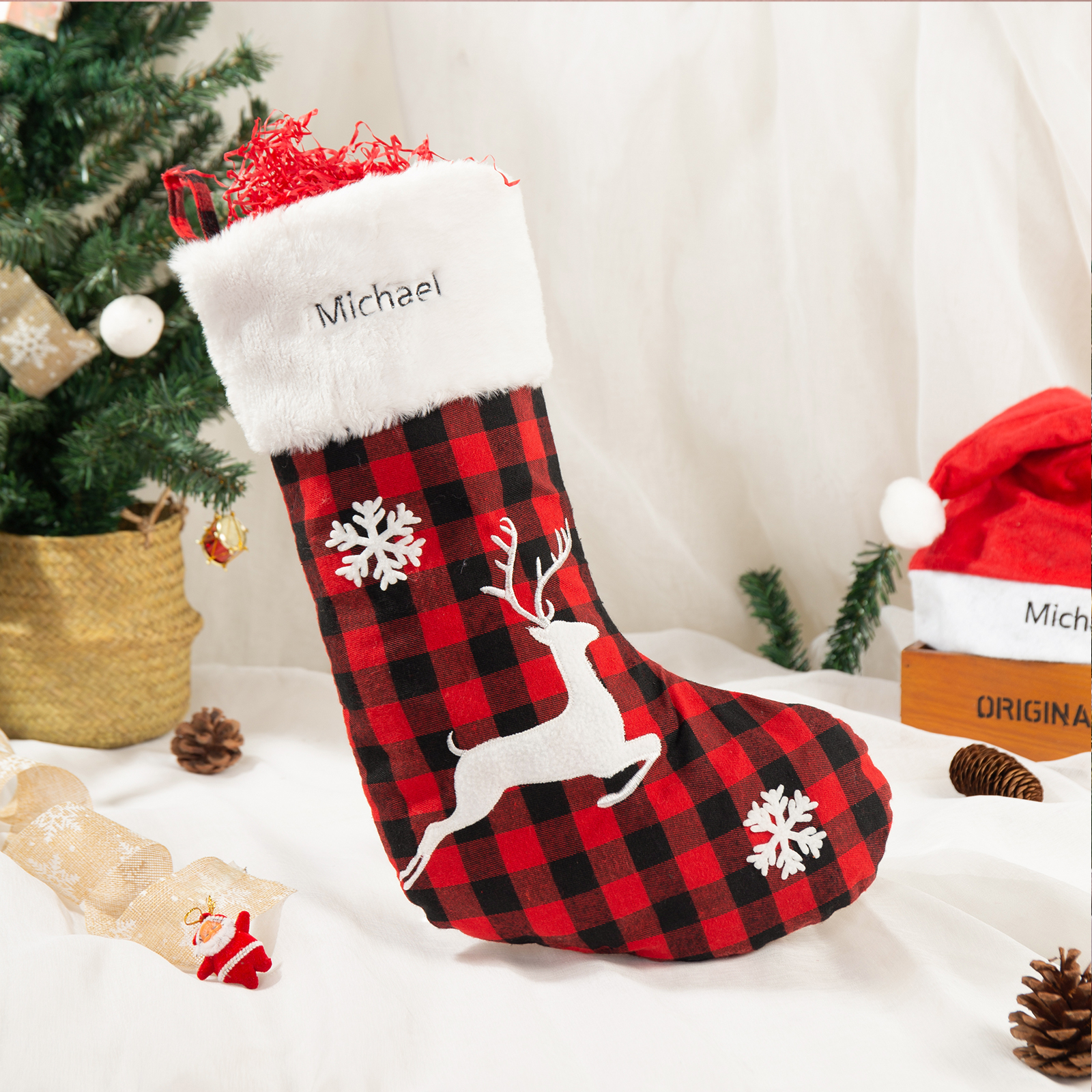 Personalised Christmas Stockings Custom Name Stockings Decoration-Jessemade AU
