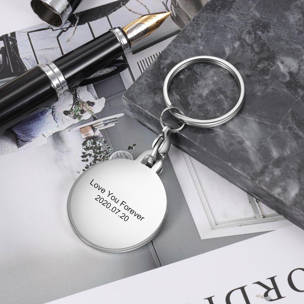 Personalised Keychain Engraved Photo Keychain Gifts For Him-Jessemade AU