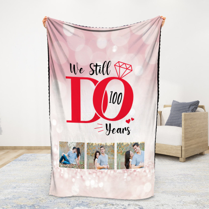 Personalised Couple Blanket Custom Photo "We still do 100 years" Sweet Gift For Her-Jessemade AU