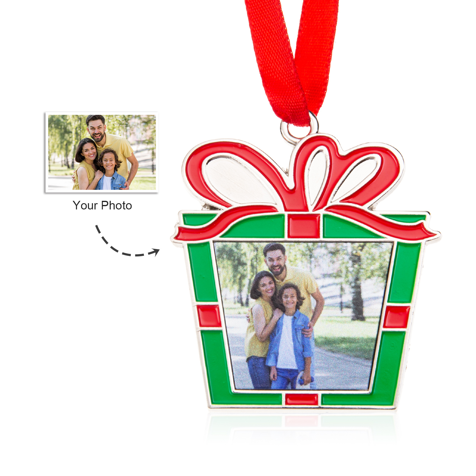 Personalised Photo Christmas Ornament Custom photos Gifts for Family-Jessemade AU