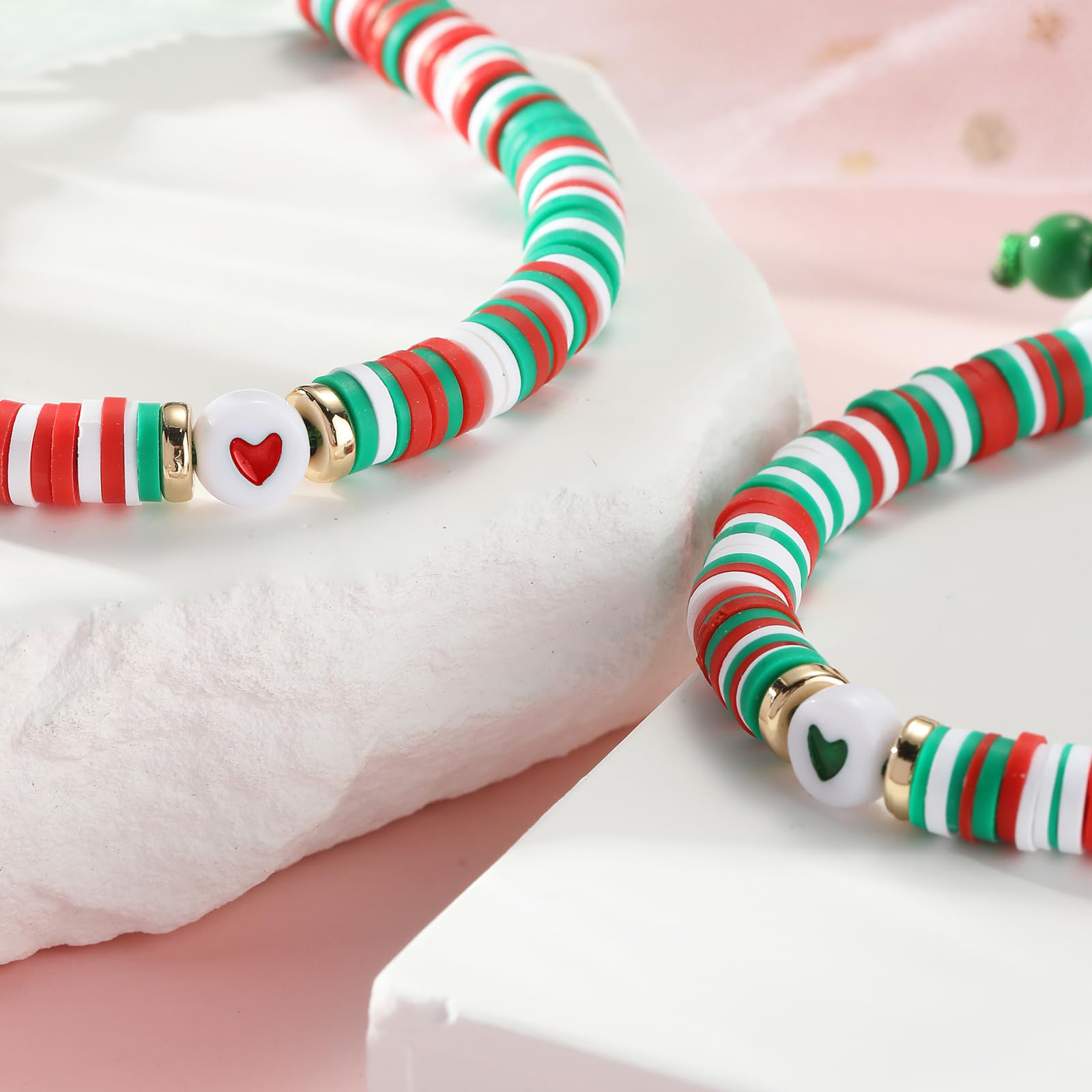 2 Pcs Bracelet Set Colourful Beaded Adjustable Bracelets with Message Card Gifts for Her - True Friendship Spans Time, Forever It Will Last-Jessemade AU