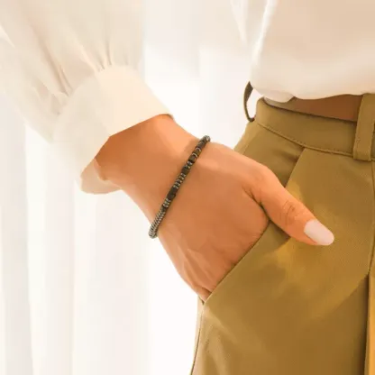 You Walk Beside Me Every Day Morse Code Bracelet Memorial Gifts-Jessemade AU