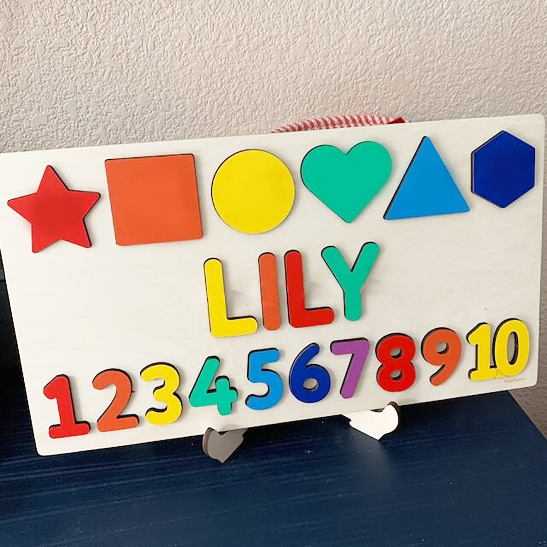 Personalised Kid's Wooden Name Alphabet Puzzle Toy for Toddlers Early Learning Child Toy-Jessemade AU