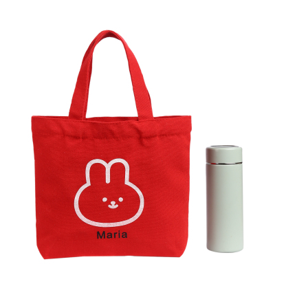 Personalised Bunny Tote Bag Customised with Name Bunny Handbag Easter Gifts-Jessemade AU