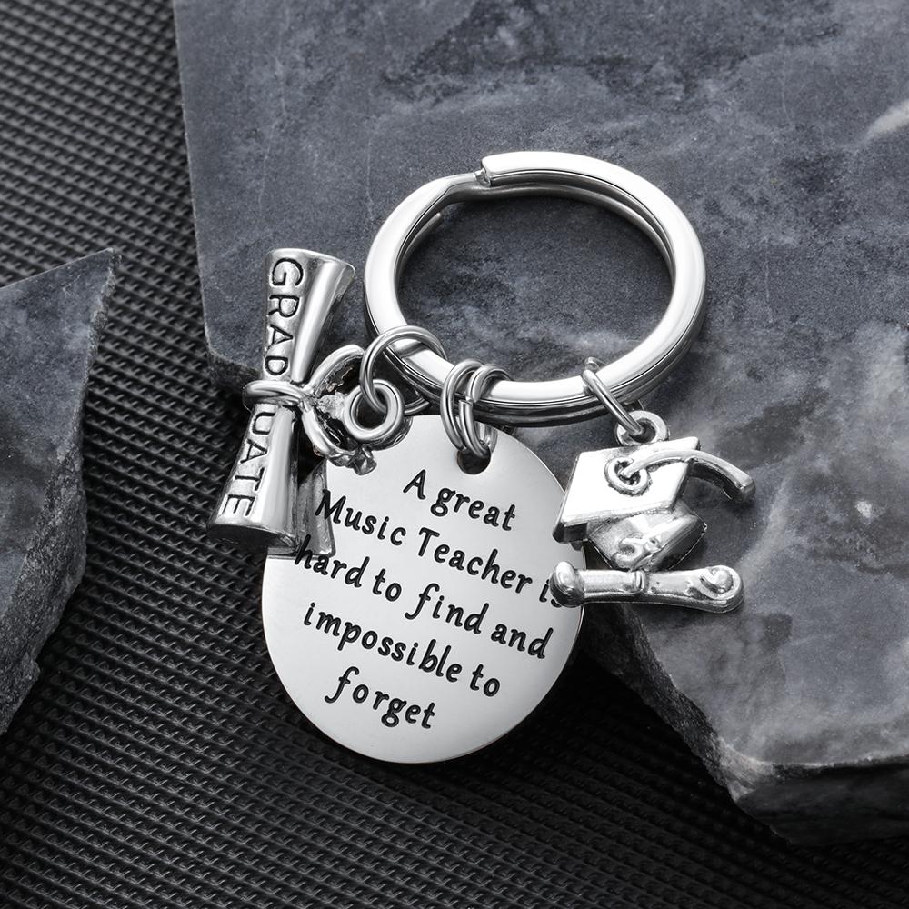 Graduation Keychain Personalised with Engraving Charms-Jessemade AU