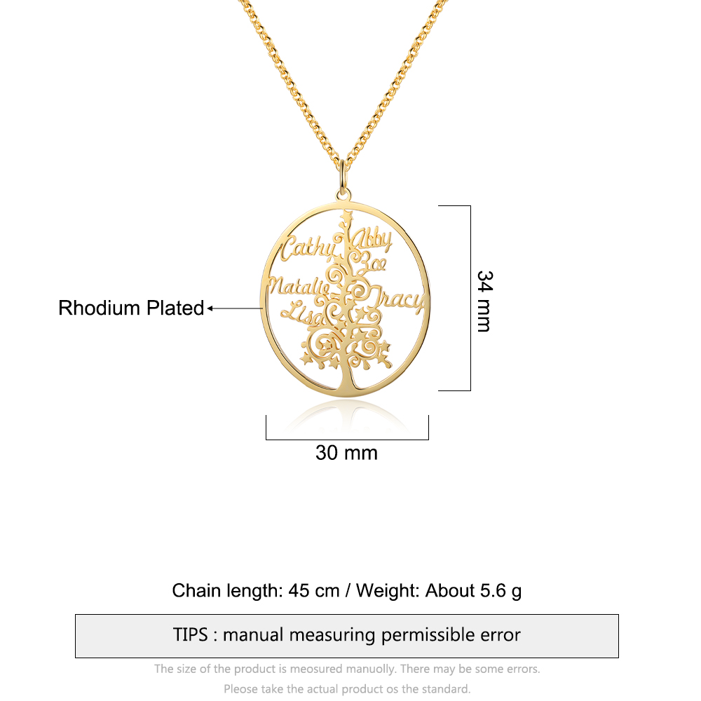 Christmas Tree Custom Name Necklace-Jessemade AU