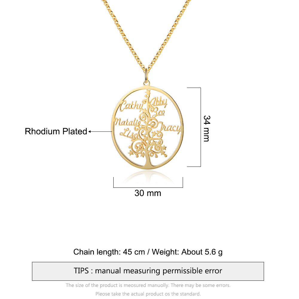 Christmas Tree Custom Name Necklace-Jessemade AU