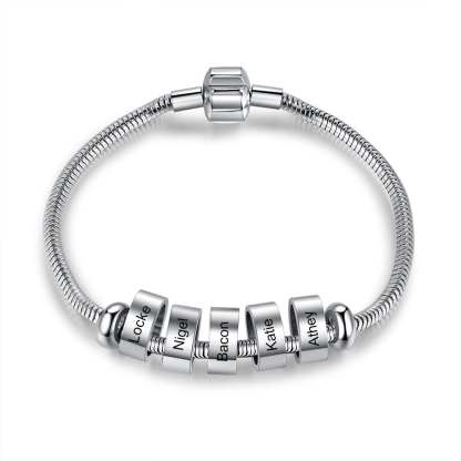 Personalised Men's 5 names Bracelet For Dad-Jessemade AU