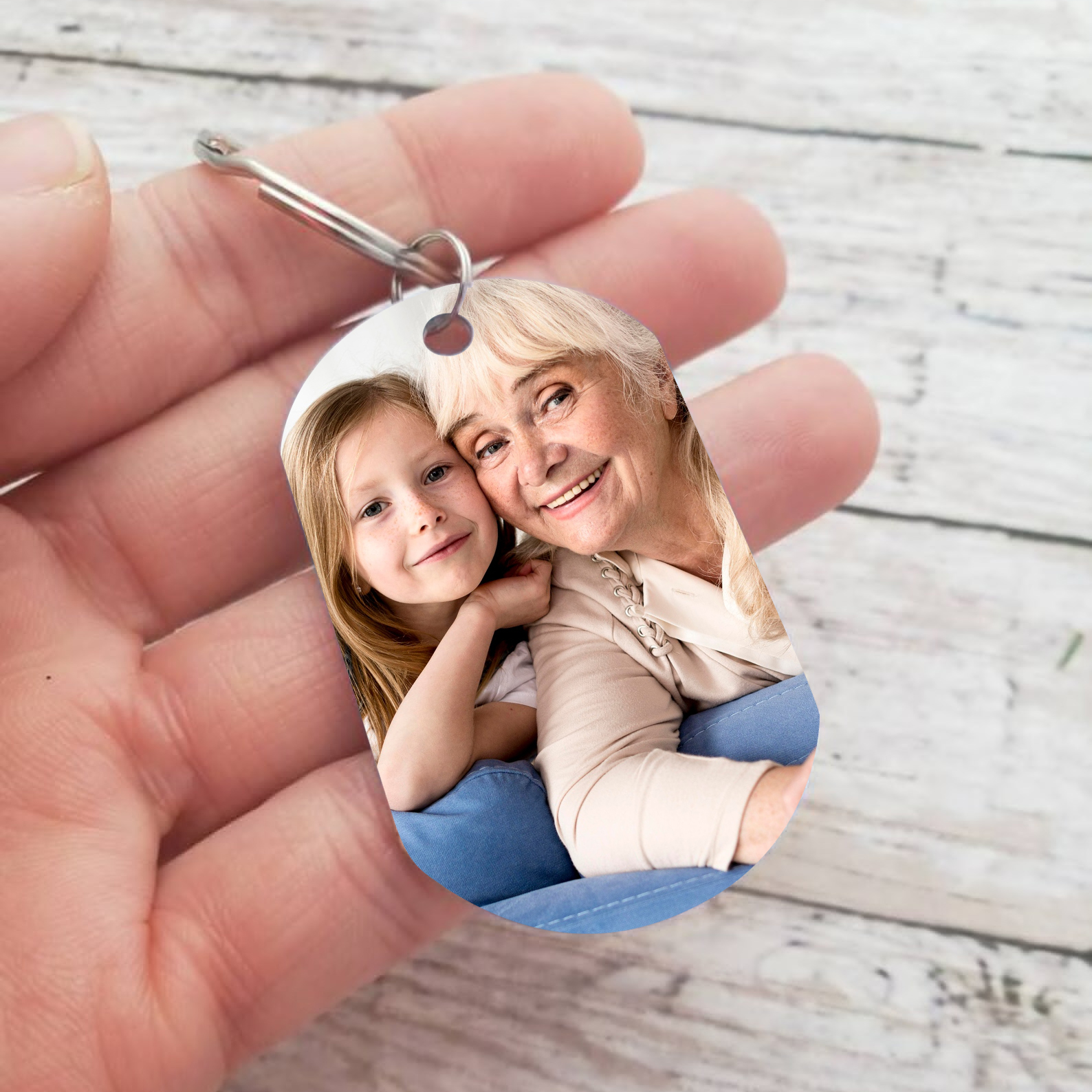 Memorial Grandma Keychain Custom 1 Photo Keychain Memorial Gift - I have Angel in Heaven I call her Grandma-Jessemade AU