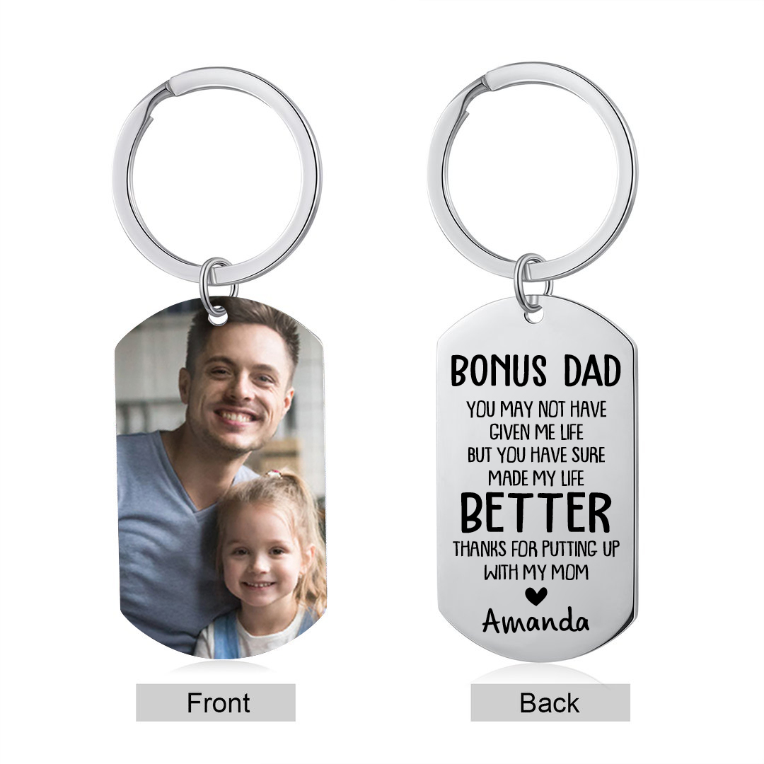 Personalised Photo Keychain Gifts for Dad-You Have Make My Life Better-Jessemade AU