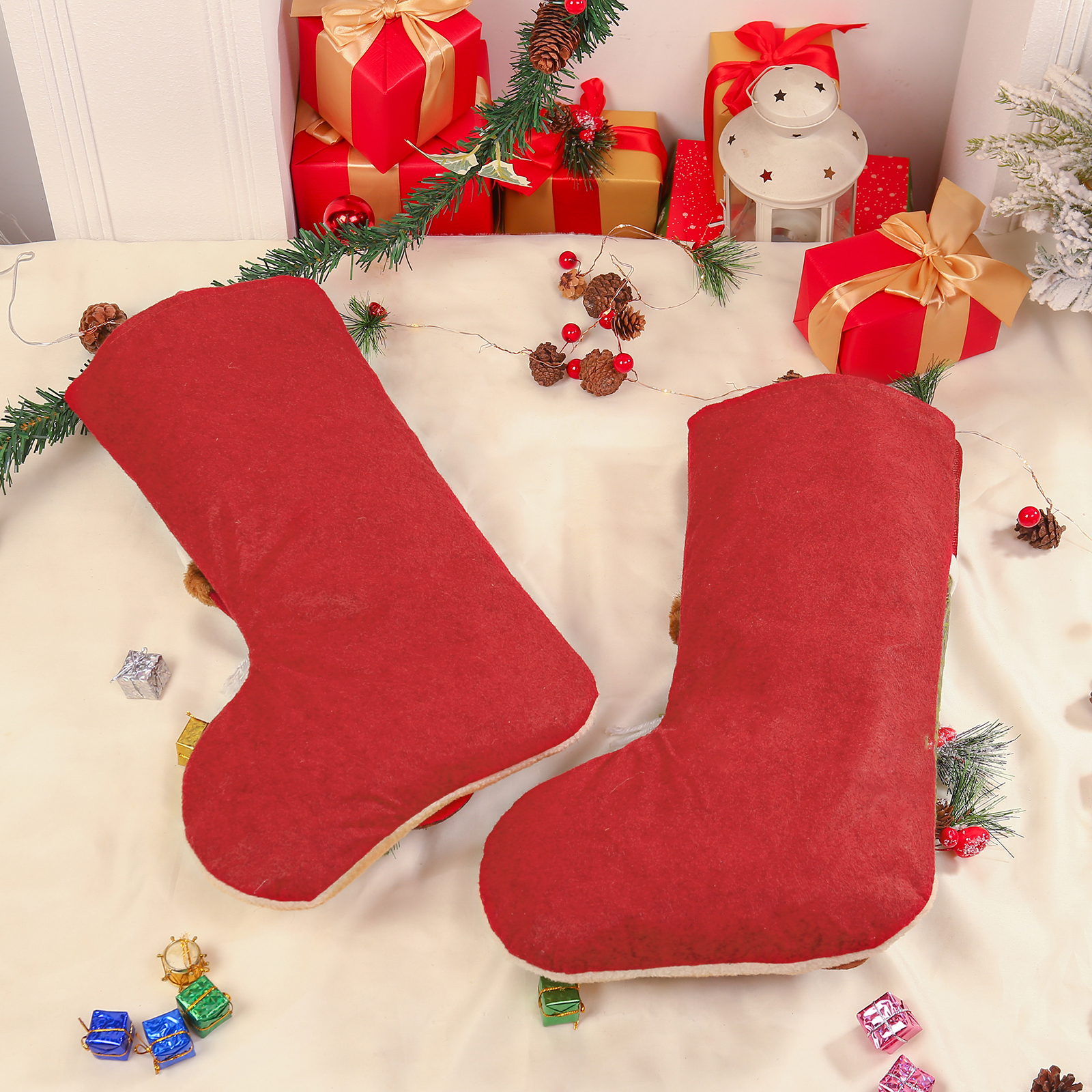 Christmas Stockings Ornaments Customised 1 Name Christmas Sock Personalised Gifts for Family Friends-Jessemade AU