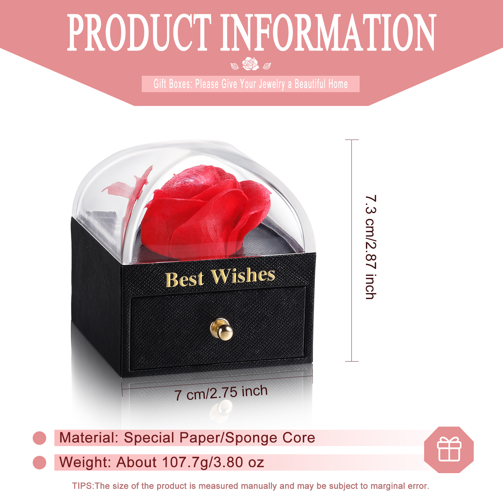 Enchanted Rose Jewelry Box Gift Package-Jessemade AU