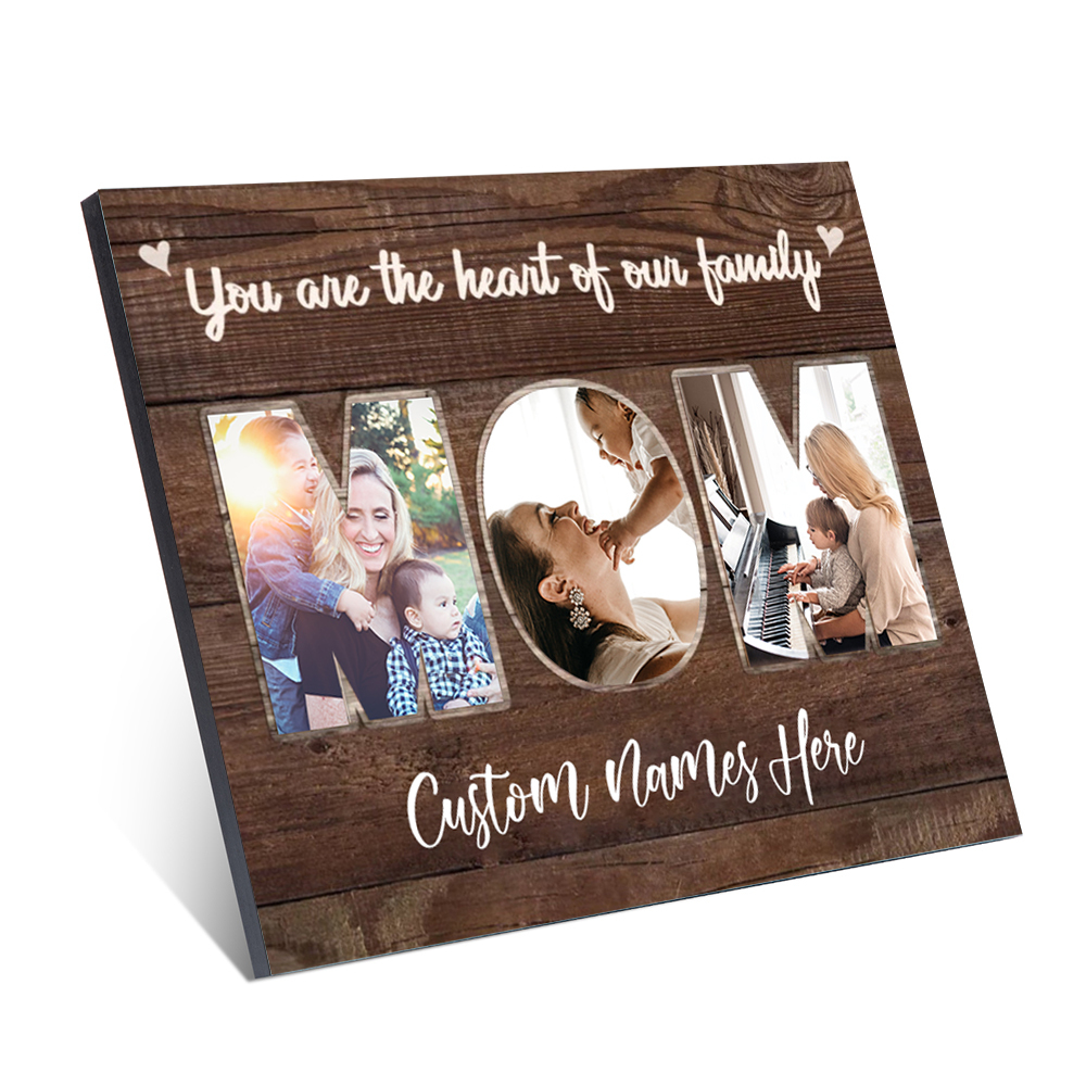 Personalised MOM Picture Board Customised Photos Keepsake Wood Signs Photo Frame Gifts For Mother-Jessemade AU