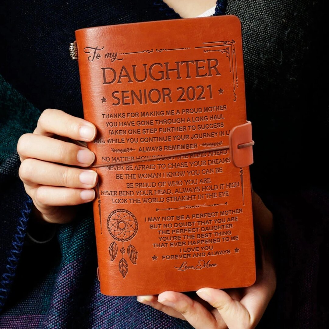 To My Daughter Leather Journal "I Need To Say I Love You"-Jessemade AU