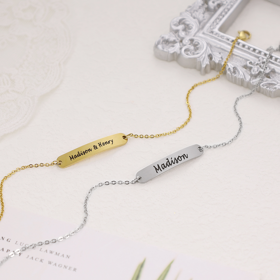 Personalised Simple Anklet With 2 Names For Her-Jessemade AU
