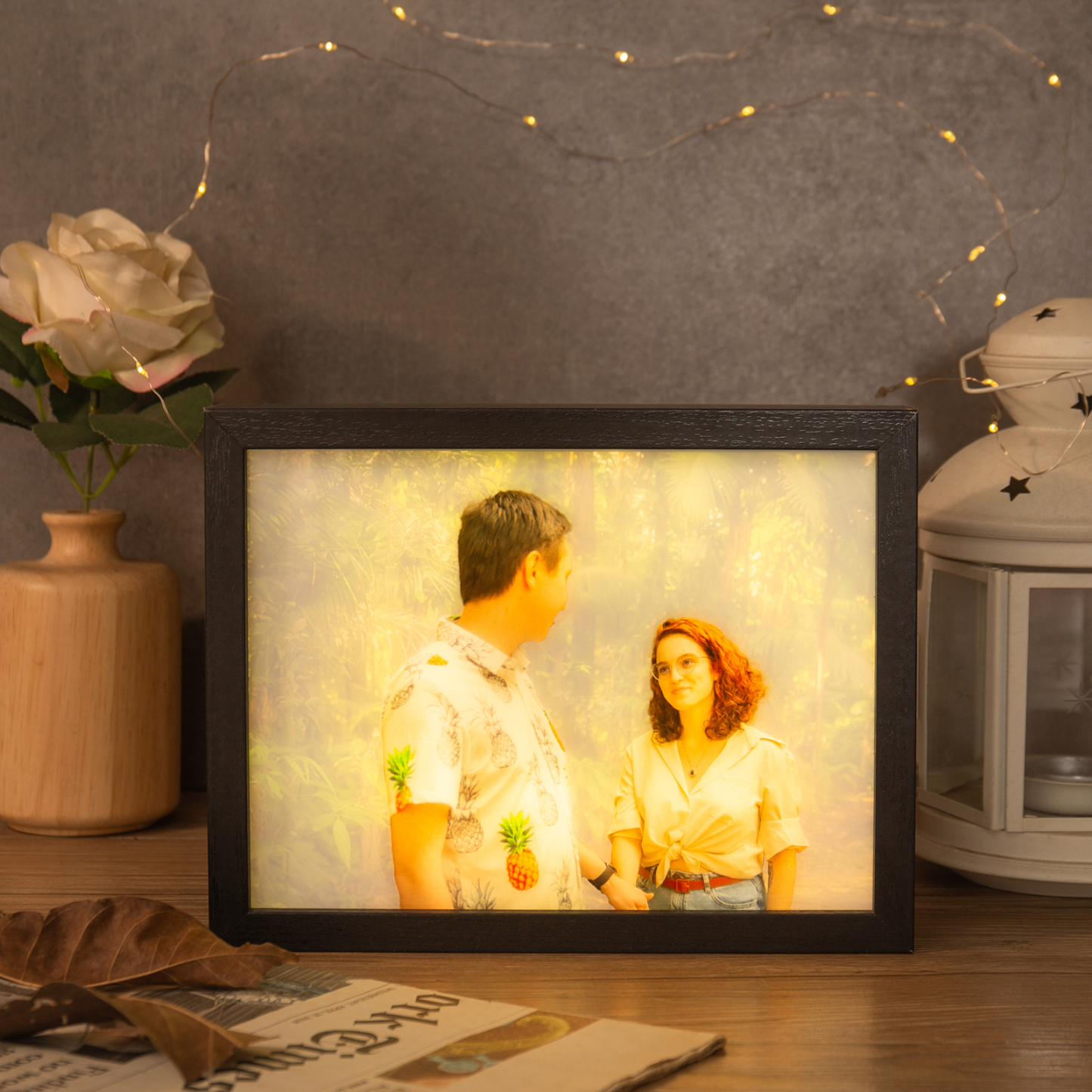 Personalised Photo Frame Night Light Changeable Colour Lamp Home Decor Personalised Gifts for Family Friends-Jessemade AU