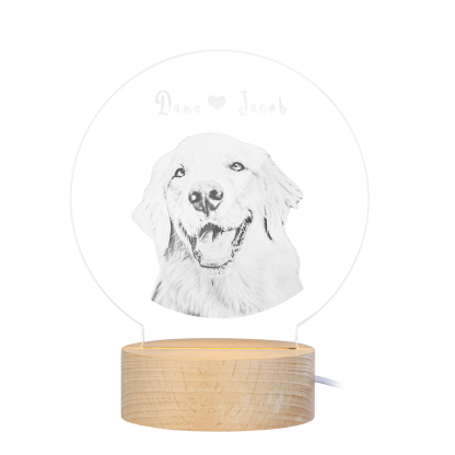 Name Night Light Ornament For Her Personalised Photo Bedroom Decor Home Decoration LED Light Personalised Photo Ornament-Jessemade AU